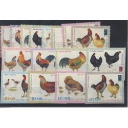 Vietnam nord Michel série 505 à 512 en oblitérés et non dentelés