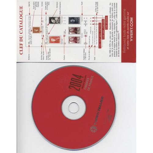 catalogue Yvert et Tellier France 2004 d'occasion, avec CD