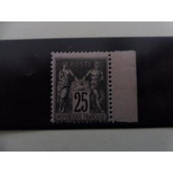 TYPE SAGE 25 c NOIR SUR ROSE