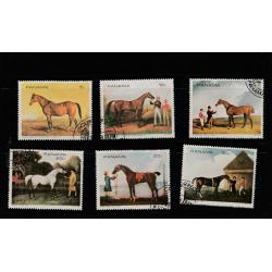 Panama tableaux de chevaux SC oblitérée ttb