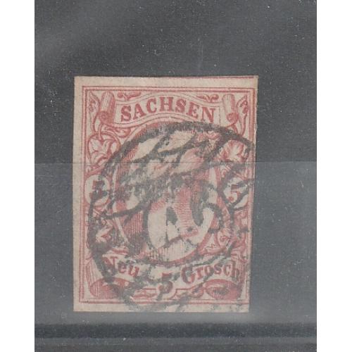Saxe 11 oblitéré B/TB