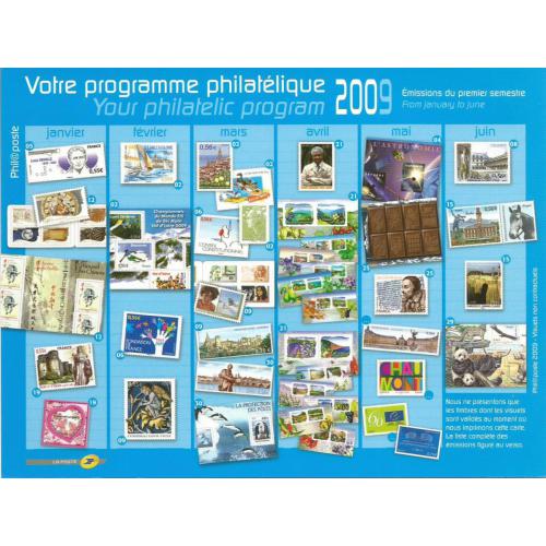 Entier Postal  Programme Philatélique 1er Semestre 2009  ( Philaposte MonTimbraMoi Monde 20g )