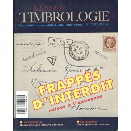 Echo De La Timbrologie N° 1628 : Frappés D'interdit