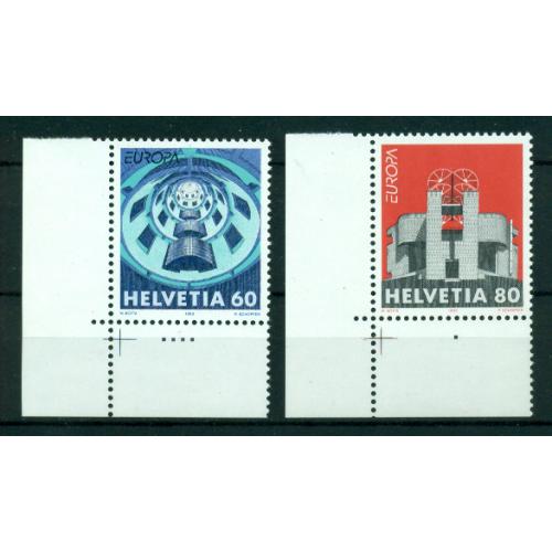 2 timbres neufs** de SUISSE. EUROPA 1993
